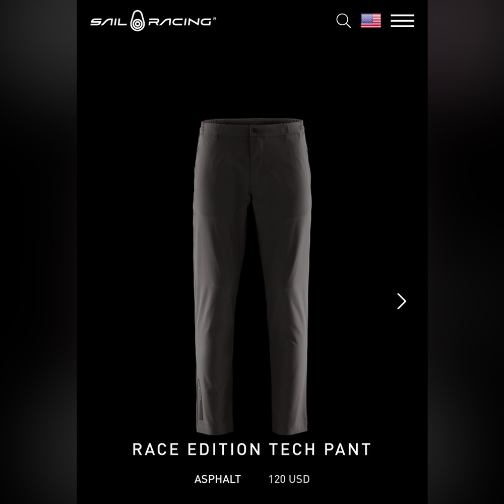 Sail Racing-Race Edition Tech Pant-Asphalt-XL